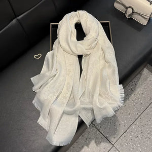 Raw Hem Warm Scarf - Makw Official Site