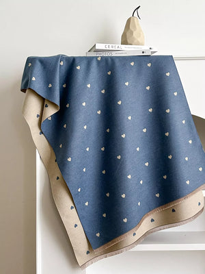 Heart Raw Hem Scarf - Makw Official Site