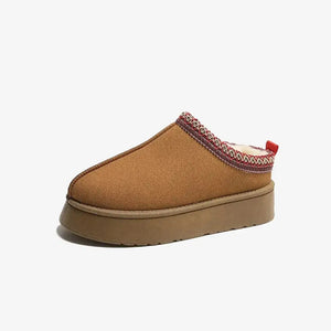 Faux Fur Center-Seam Slippers - Makw Official Site