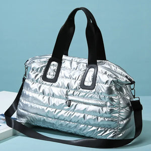 Quilted Nylon Oversize Travel Bag - Makw Official Site