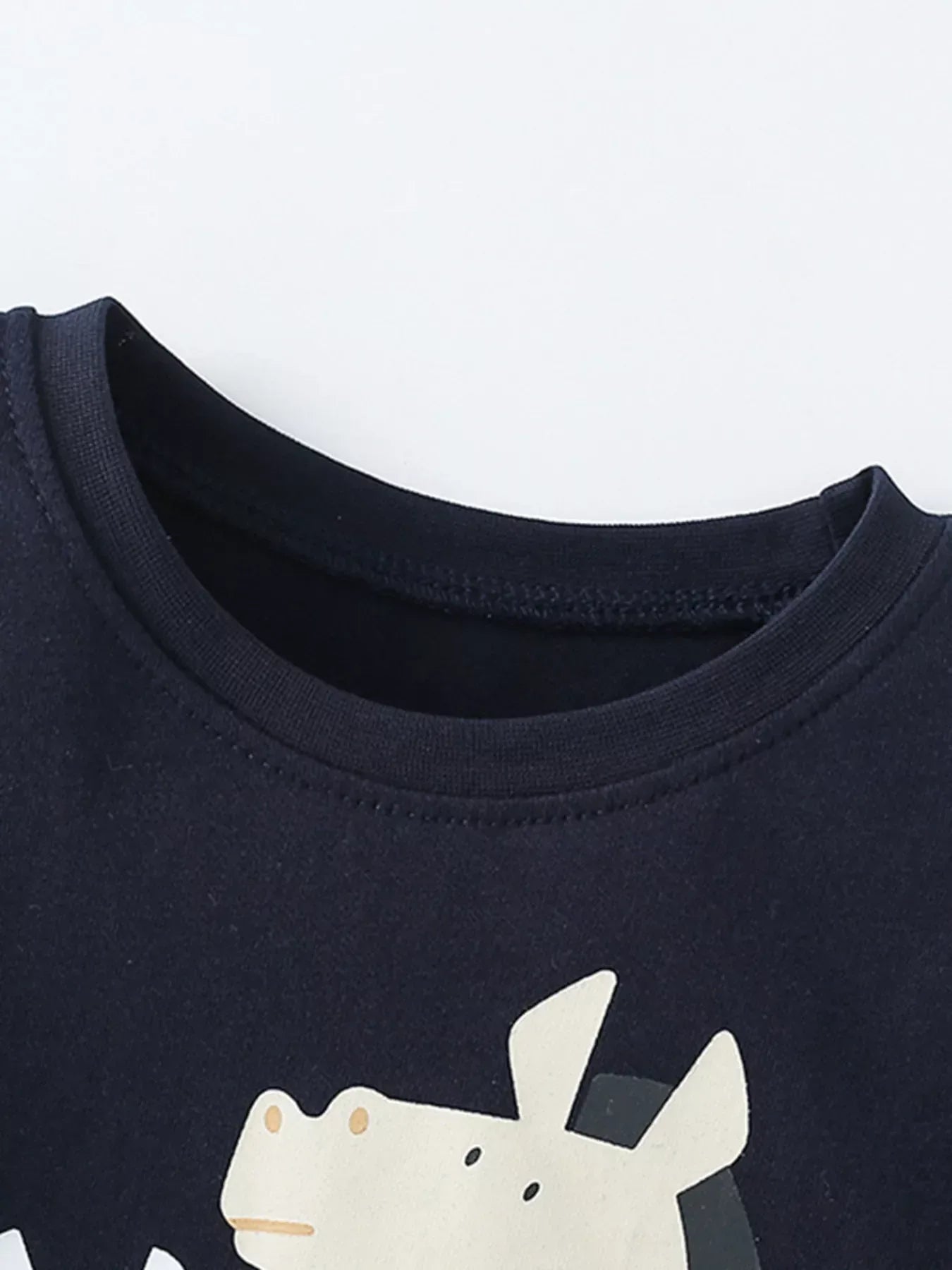 Children's Cartoon Zebra Graphic Short Sleeve T-Shirt - Makw Official Site