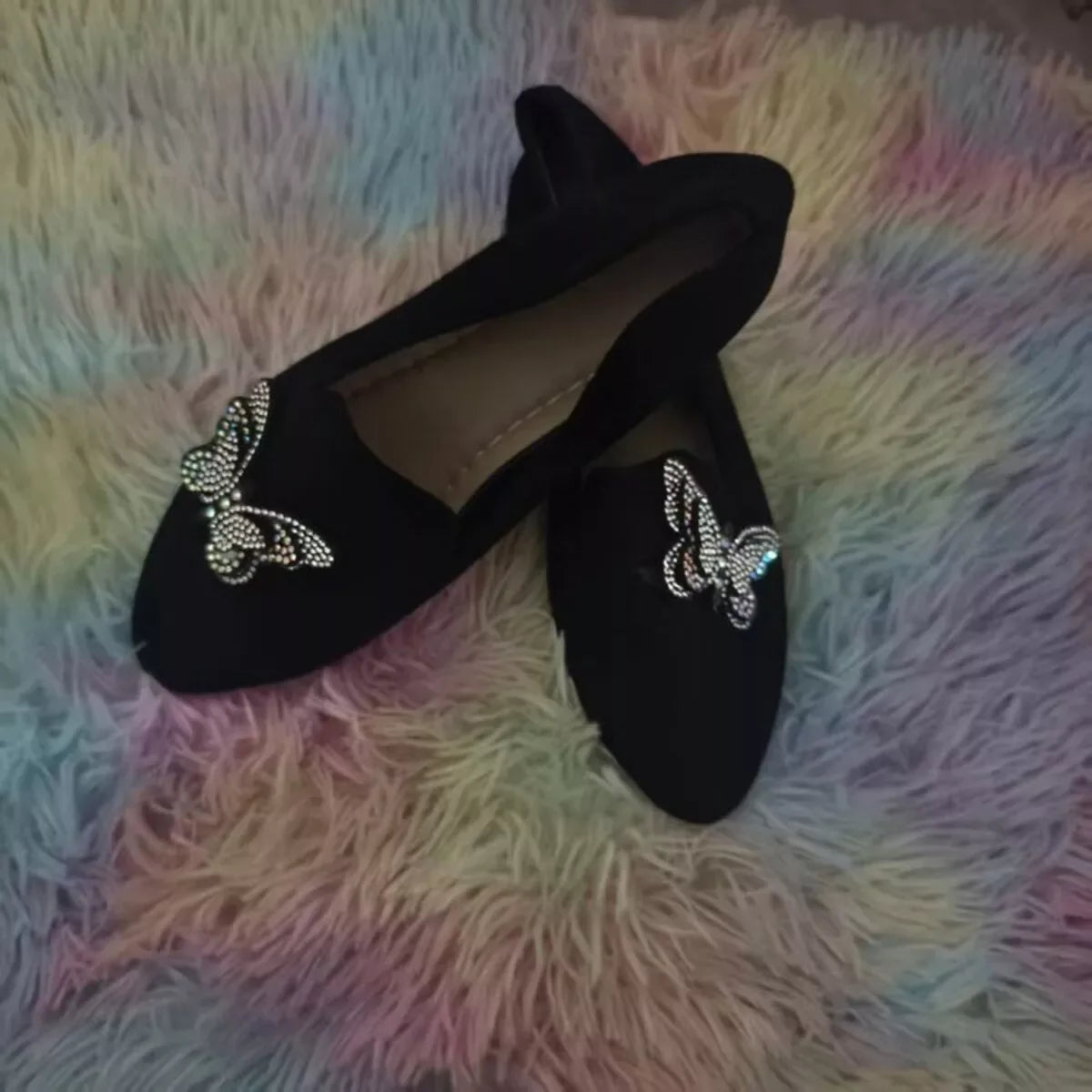 Butterfly Decor Slip-Ons - Makw Official Site