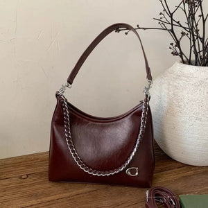 Chic Chain Accent Shoulder Bag - Makw Official Site