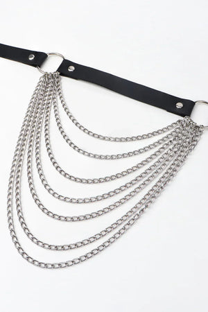 PU Belt with Chain - Makw Official Site
