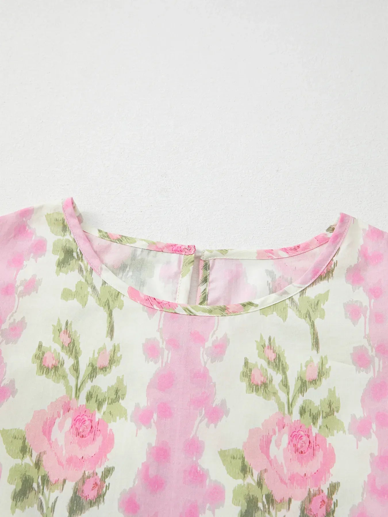 Floral Print Ruffled Sleeve Blouse - Makw Official Site