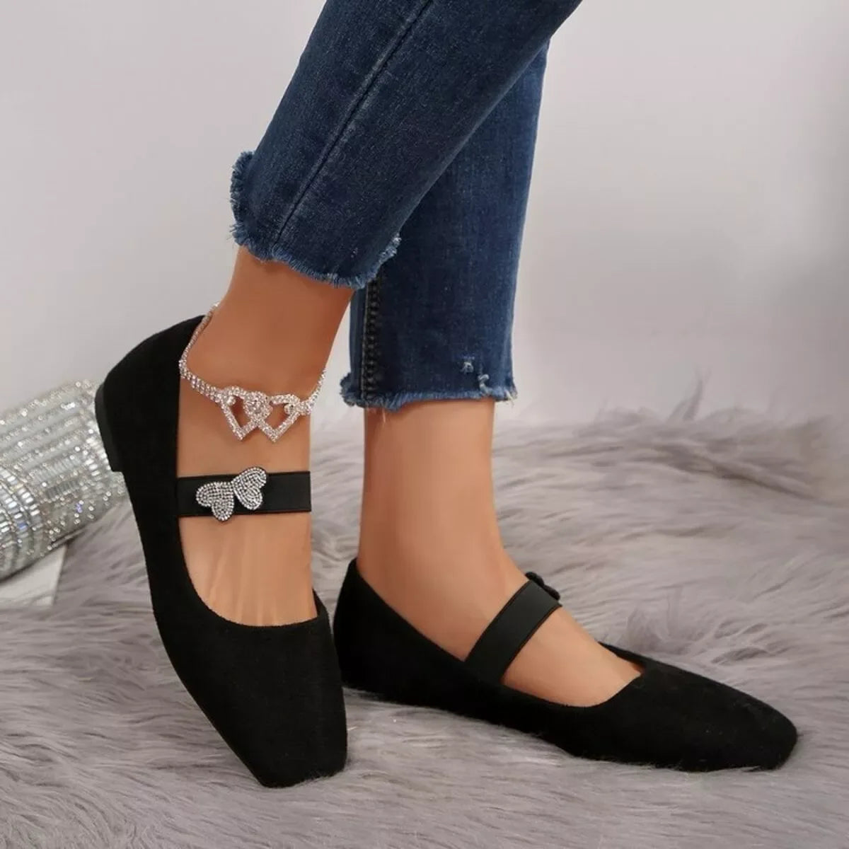 Square Toe Flats Slip-Ons - Makw Official Site