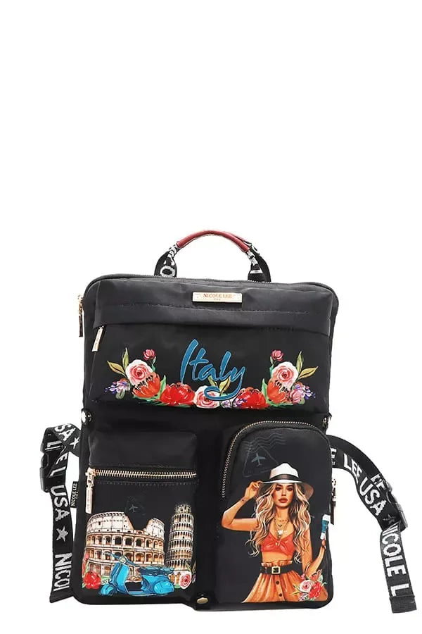 Nicole Lee USA Multi-Pocket Travel Backpack - Makw Official Site