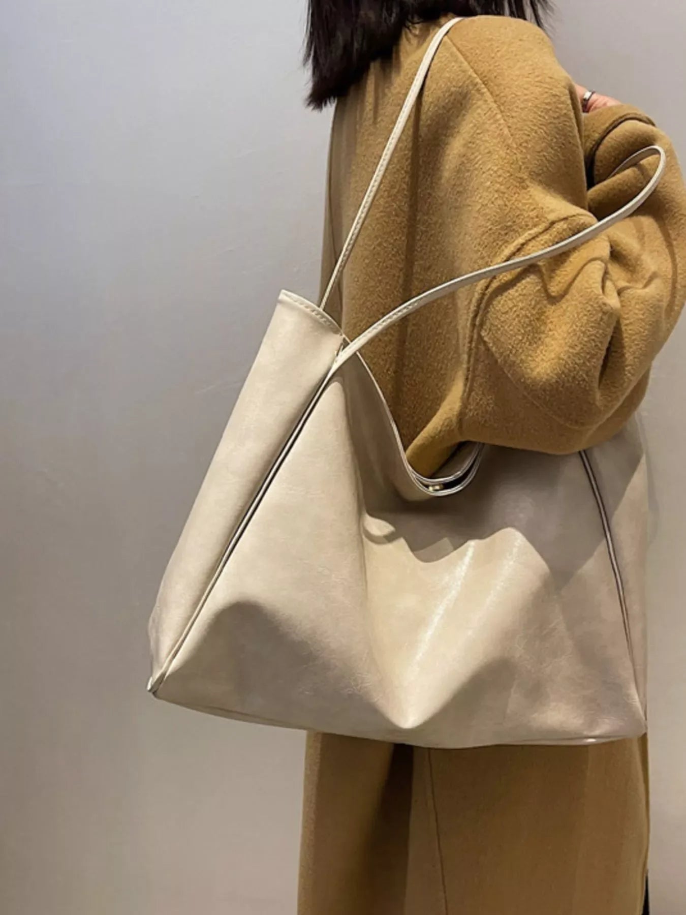 PU Leather Tote Bag - Makw Official Site