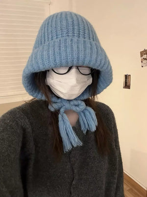 Cozy Knit Braided Beanie Hat - Makw Official Site