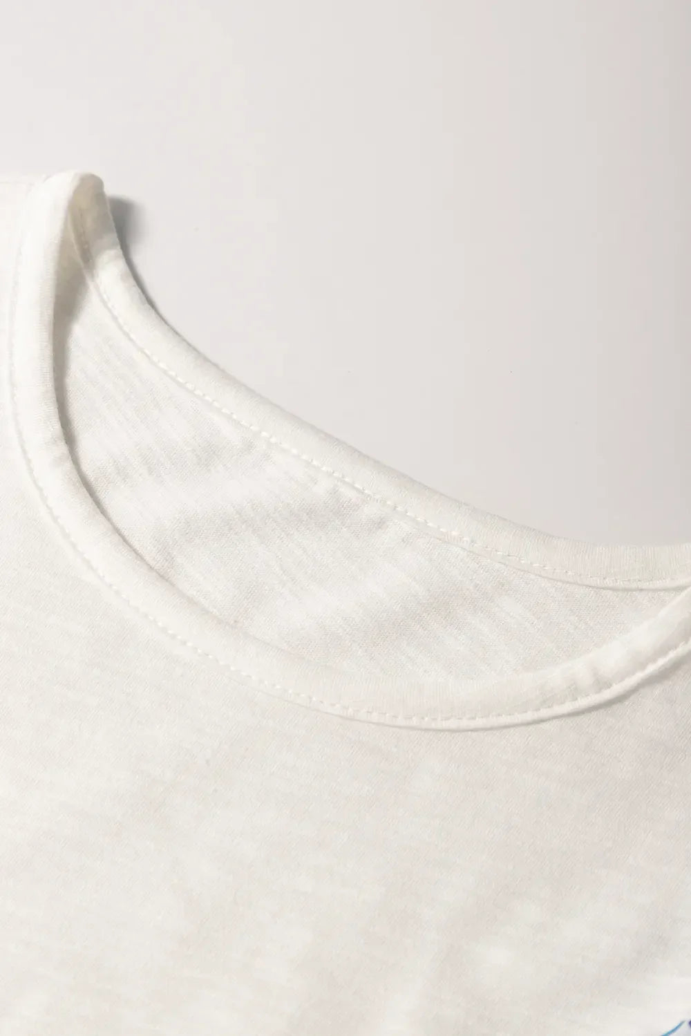 Round Neck Printed Ruffled Cap Sleeve Blouse - Makw Official Site