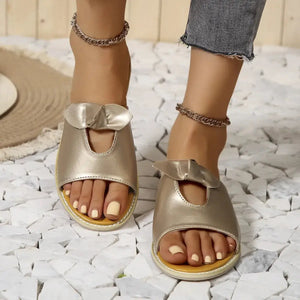 Casual Open Toe Cutout Detail Sandals - Makw Official Site