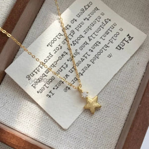 925 Sterling Silver Star Pendant Necklace - Makw Official Site