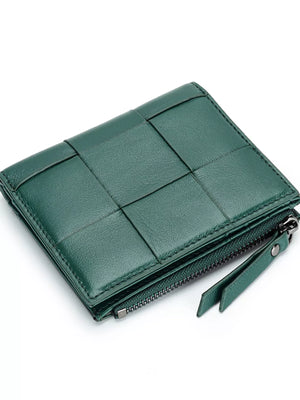 Woven Leather Card Case - Makw Official Site