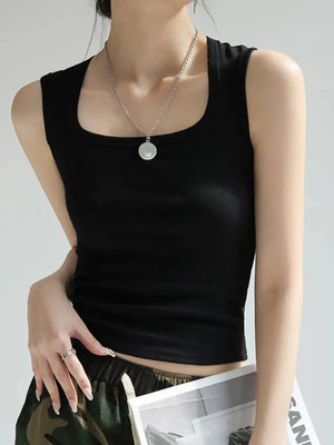 Plus Size Wide Strap Tank - Makw Official Site