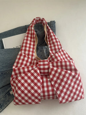 Ruched Bow Shoulder Bag - Makw Official Site