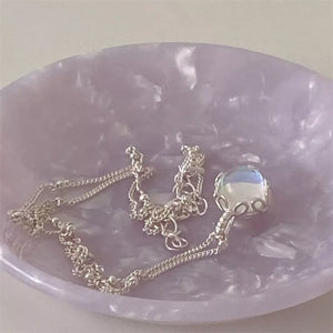 Moonstone 925 Sterling Silver Necklace - Makw Official Site
