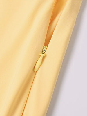 Tube Mermaid Maxi Dress with Scarf Detail - Makw Official Site