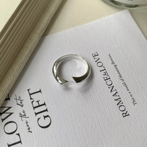 925 Sterling Silver Bypass Ring - Makw Official Site