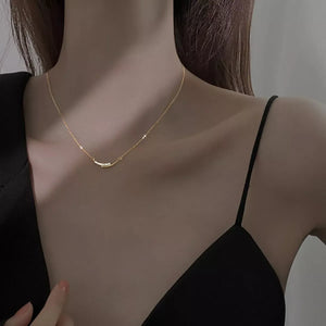 925 Sterling Silver Rhinestone Necklace - Makw Official Site