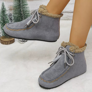 Plush Lining Ankle Boots - Makw Official Site