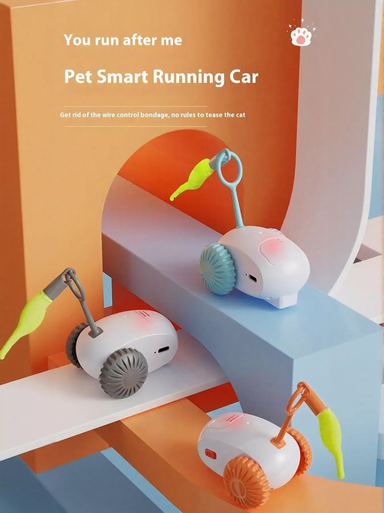 Interactive Self-Rotating Pet Teaser Toy - Makw Official Site