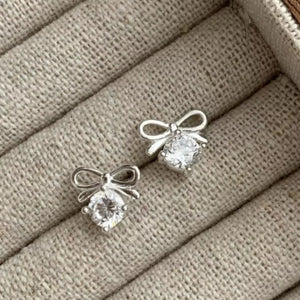 Bowknot Stud Earrings - Makw Official Site