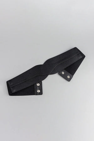 Elastic Wide PU Belt - Makw Official Site