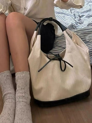 Tie Detail Shoulder Bag - Makw Official Site