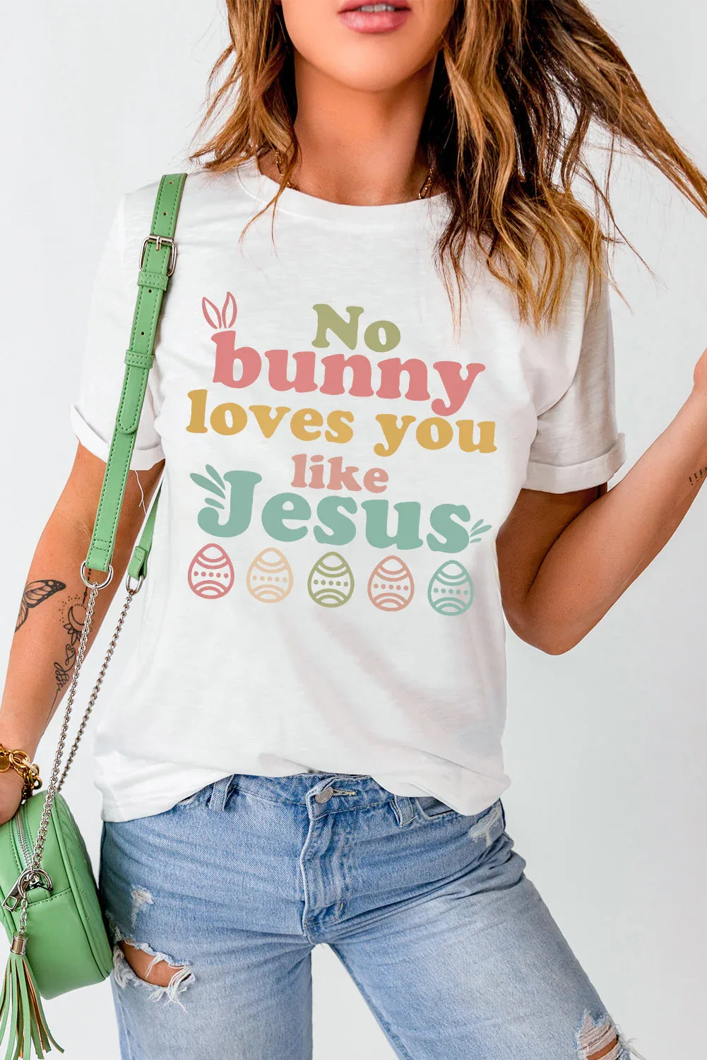 Easter NO BUNNY LOVES YOU LIKE JESUS T-Shirt - Makw Official Site