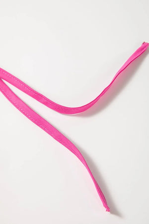 Puff Sleeve Tie Front High Waist Mini Dress - Makw Official Site