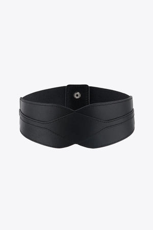 Elastic Wide PU Belt - Makw Official Site