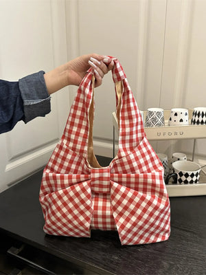 Ruched Bow Shoulder Bag - Makw Official Site