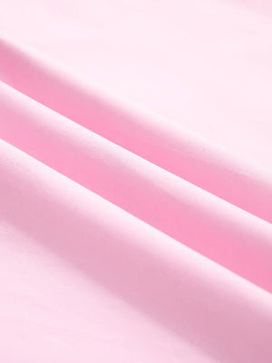 Contrast Trim Notched Short Sleeve Blouse - Makw Official Site