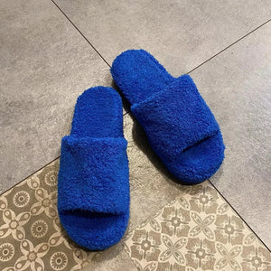 Open Toe Platform Slippers - Makw Official Site