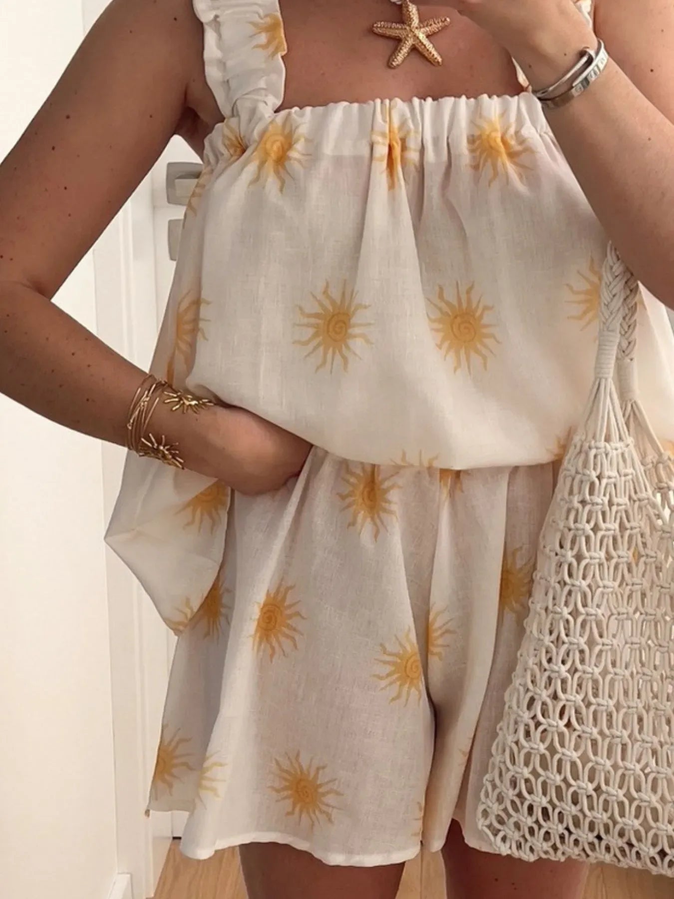 Striped Heart Cami Top and Shorts Set - Makw Official Site