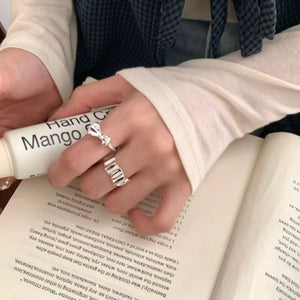 925 Sterling Silver Bow Ring - Makw Official Site