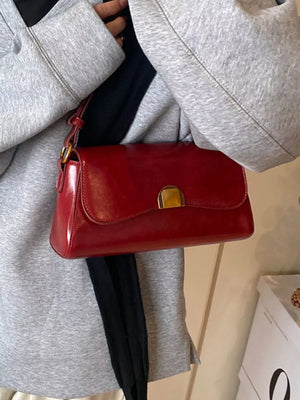 Golden Clasp Shoulder Bag - Makw Official Site