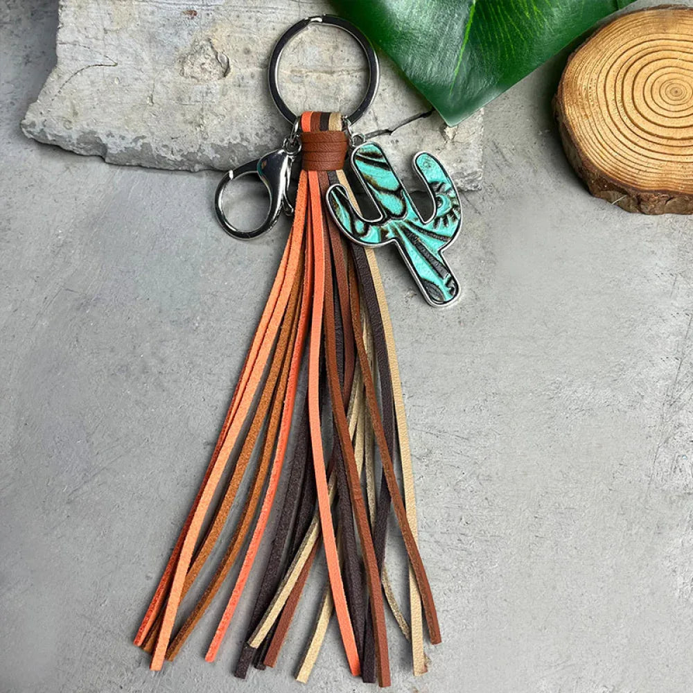 Cactus Keychain with Tassel - Makw Official Site