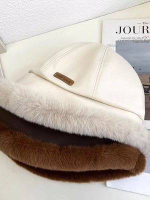 Fuzzy Trim Bucket Hat - Makw Official Site