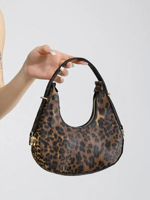Leopard Print Shoulder Bag - Makw Official Site