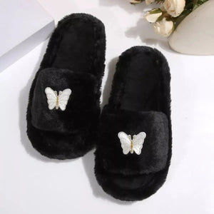 Butterfly Open Toe Slippers - Makw Official Site