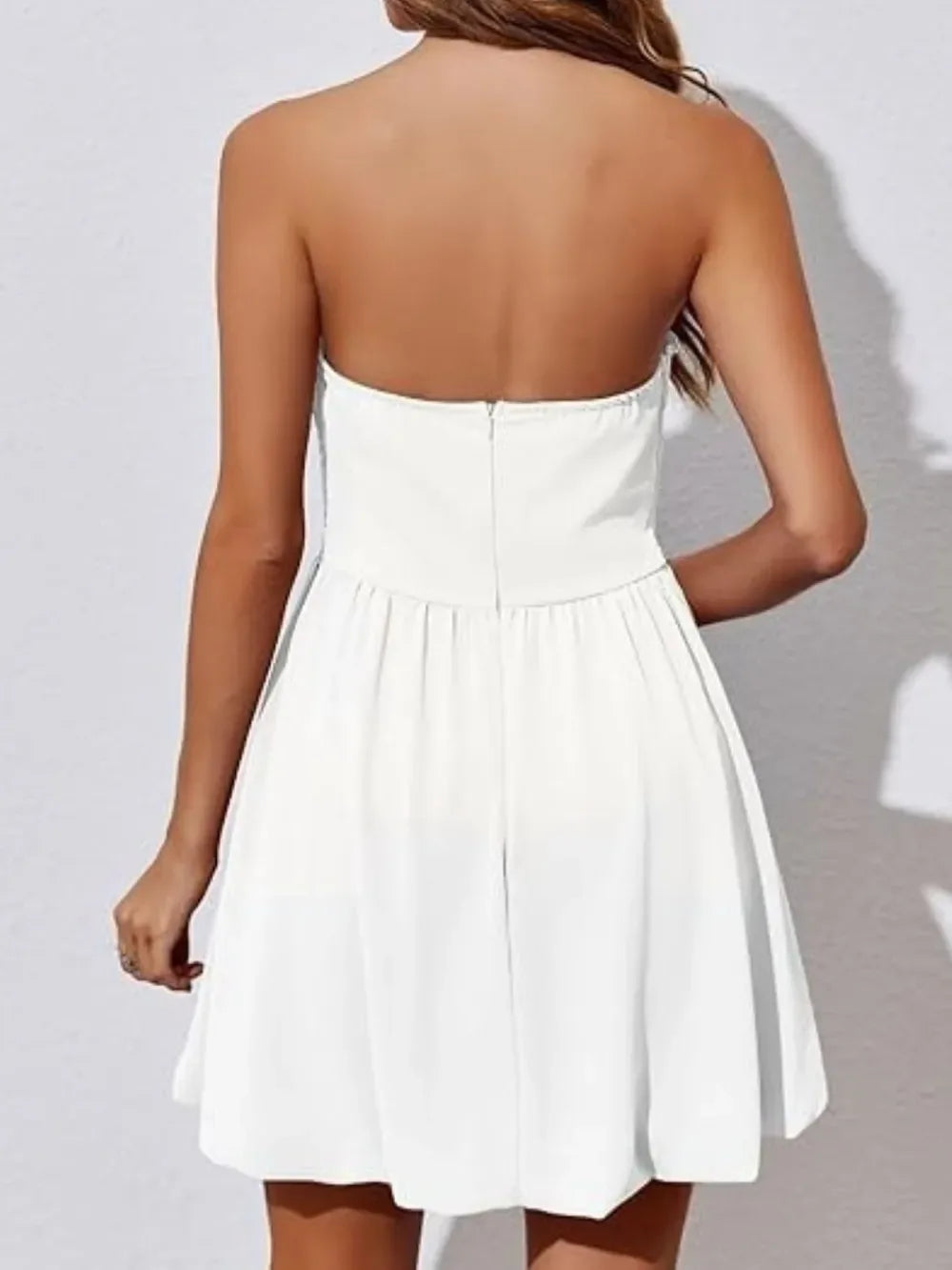 Ruched Tube Mini Dress - Makw Official Site