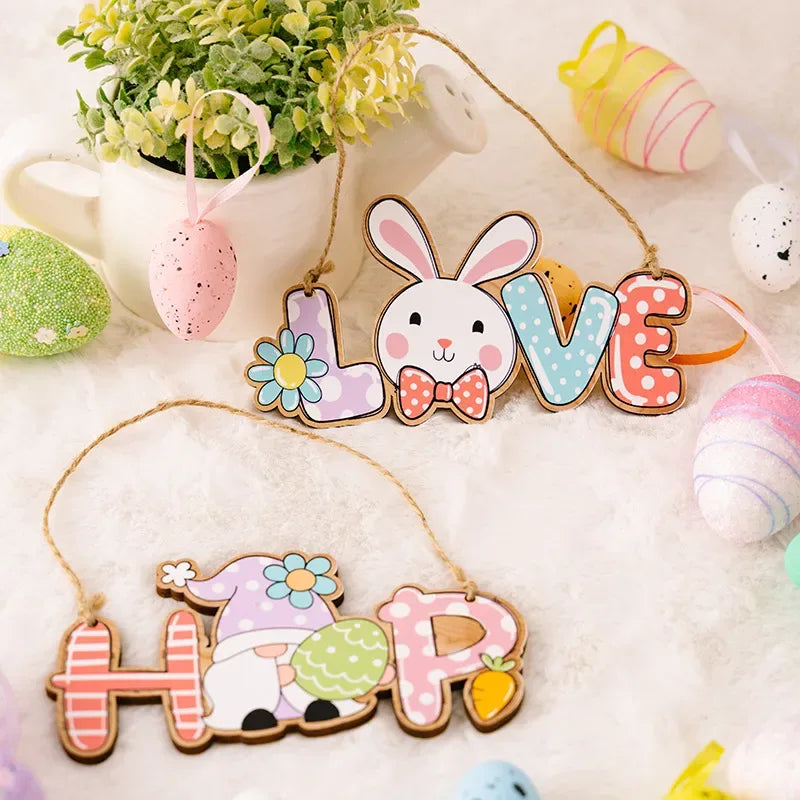 Easter Letter Wooden Hanging Widget - Makw Official Site