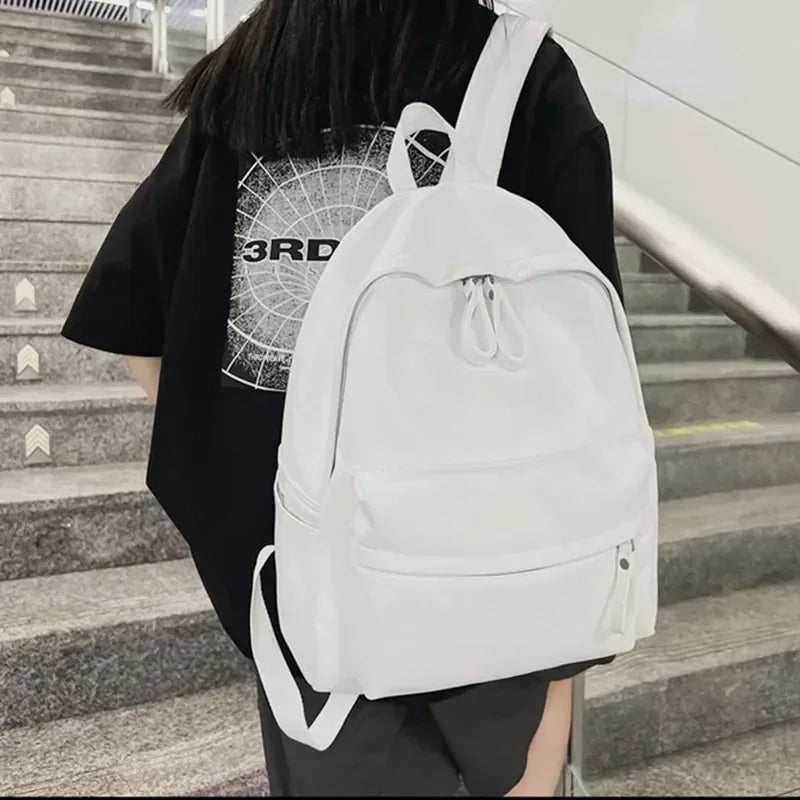 PU Leather Zip Backpack Bag - Makw Official Site