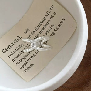 925 Sterling Silver Knot Ring - Makw Official Site