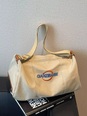 Canvas Duffel Bag with Adjustable Shoulder Strap - Makw Official Site