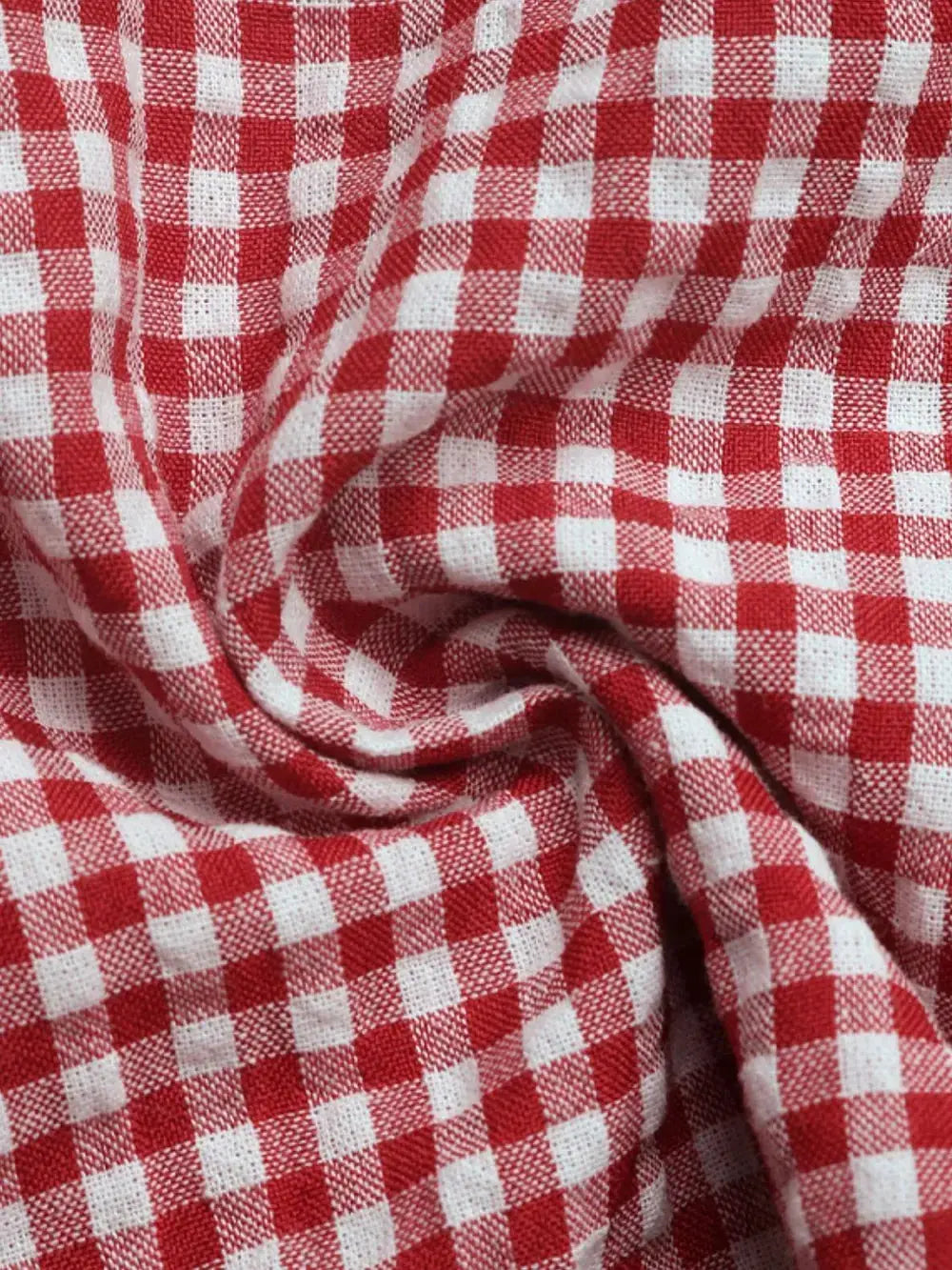 Perfee Contrast Plaid Square Neck Tank - Makw Official Site