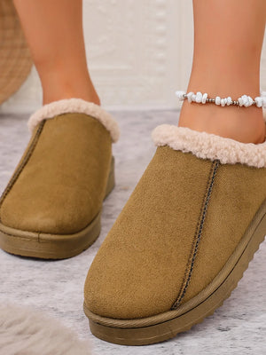 Cozy Faux Fur Lined Slippers - Makw Official Site