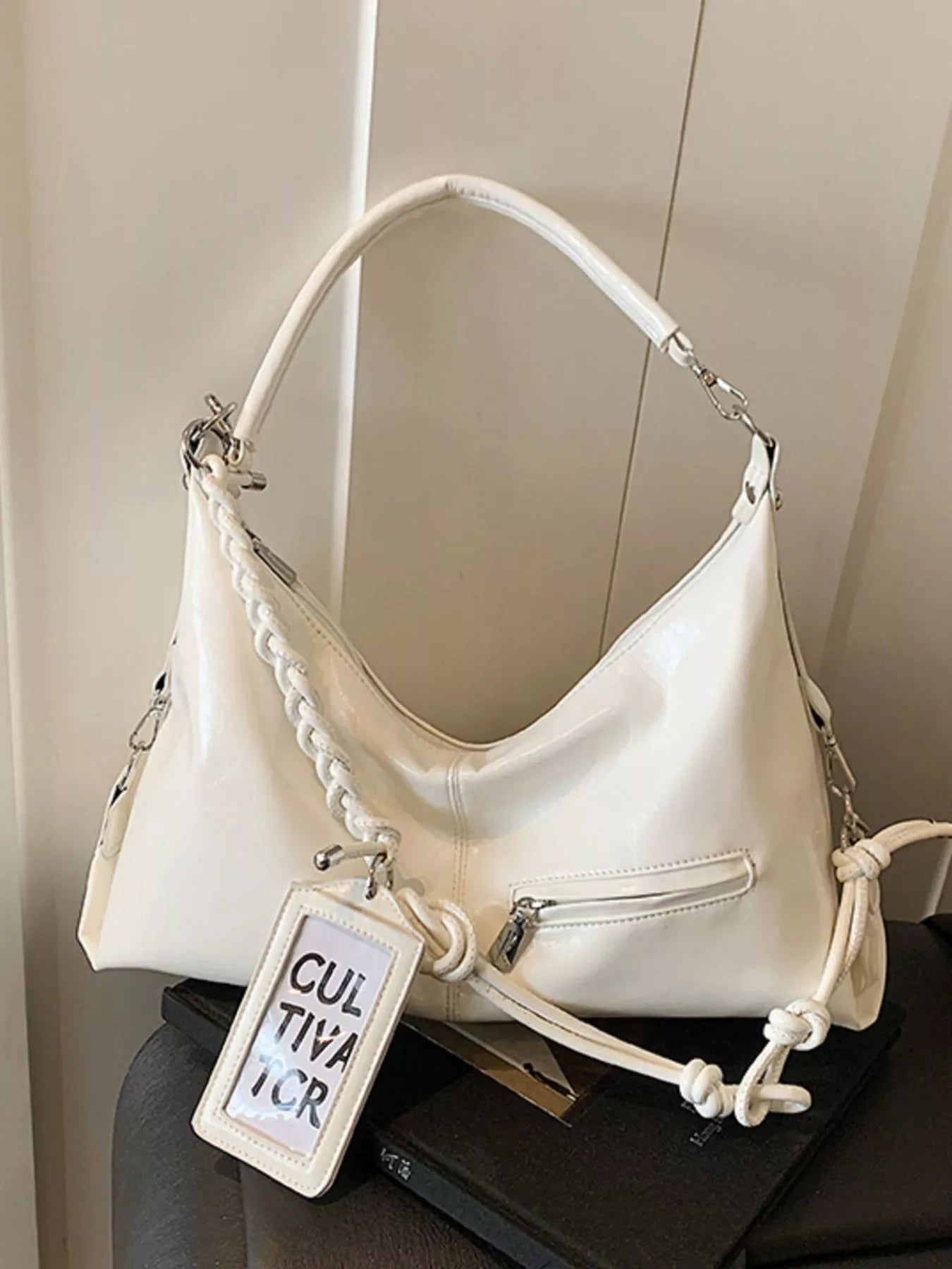 PU Leather Shoulder Bag - Makw Official Site