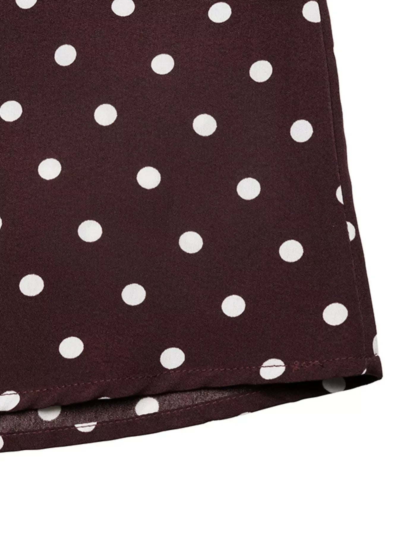 Halter Neck Polka Dot Maxi Dress - Makw Official Site